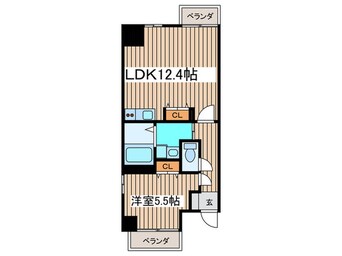 間取図 レジディア久屋大通Ⅱ