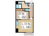 レジディア久屋大通Ⅱ 1LDKの間取り