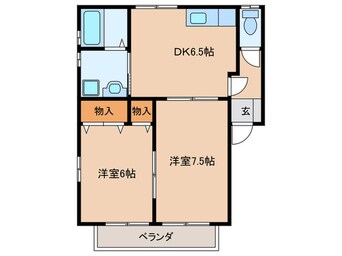 間取図 ｽﾃｲﾌﾞﾙ庄司田