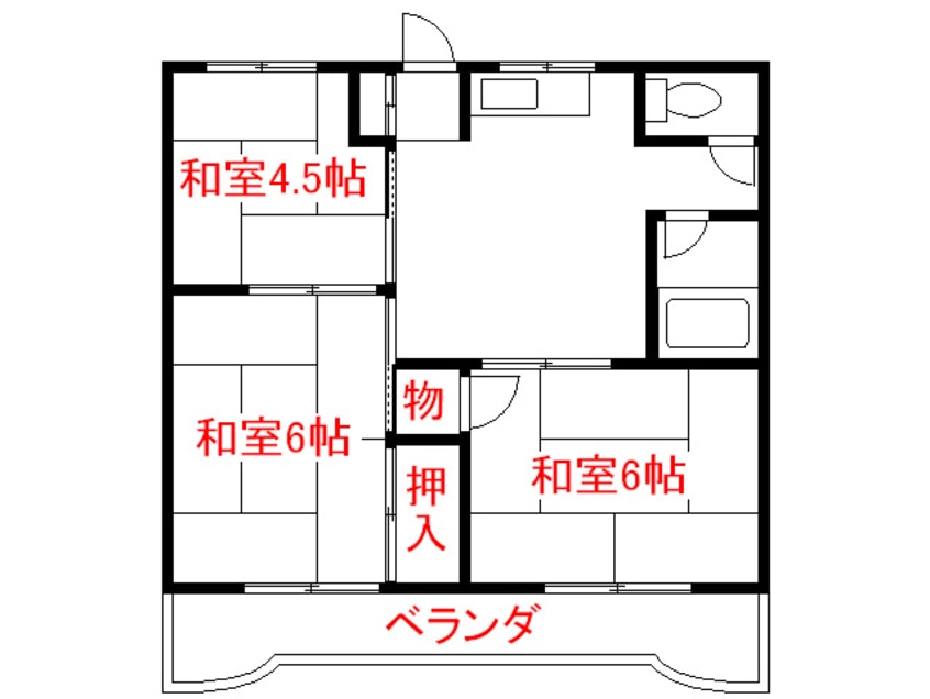 間取図 ファミ－ル丸根