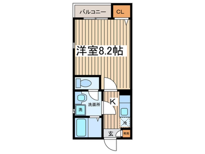 間取図 クレフラスト鶴里