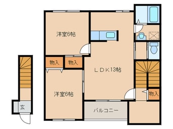 間取図 ベルリード弥生