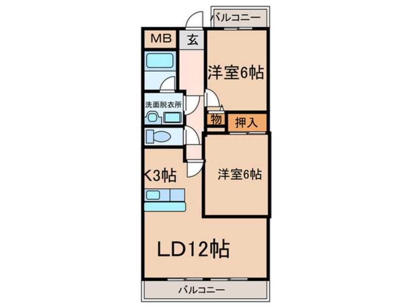 間取図 グリ－ンクレスト南山