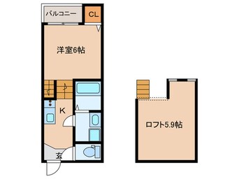 間取図 Ｒｉｎｏ-Ｃｈｅ栄生