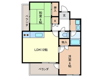 間取図 第３シャトーこがね