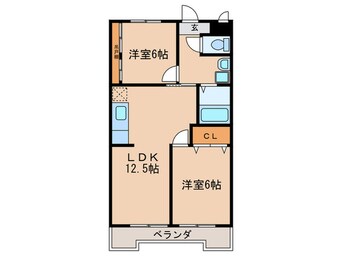 間取図 第五ヤマモトビル