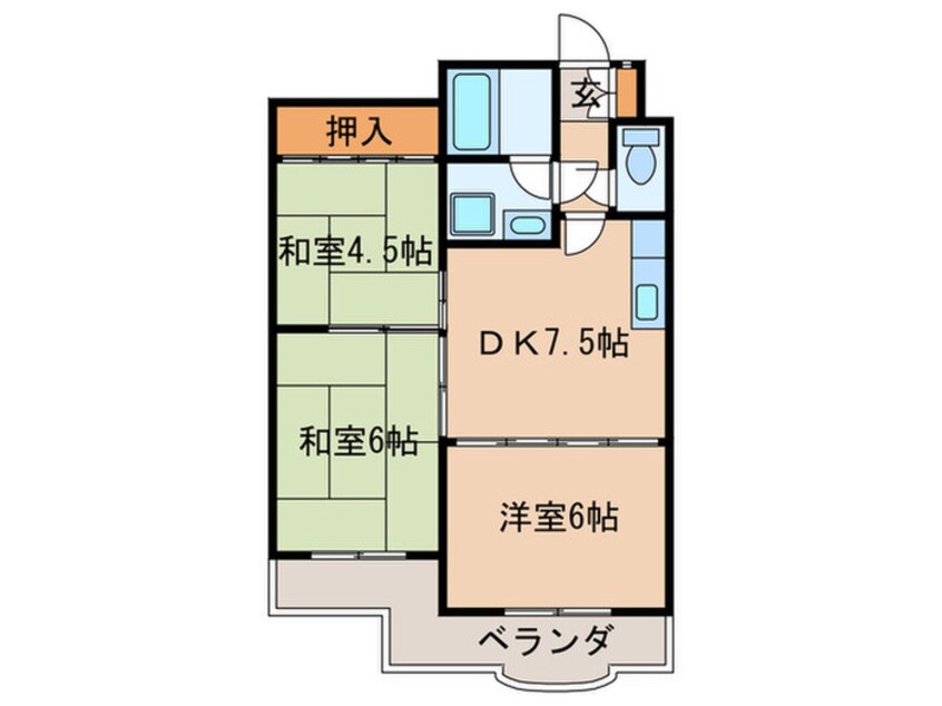 間取図 コクガパ－クキシ