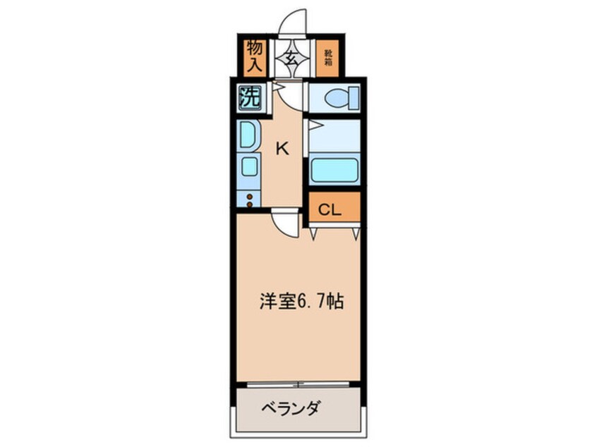 間取図 プレサンス泉セントマーク(609)