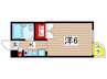 ユーチャリス 1Kの間取り