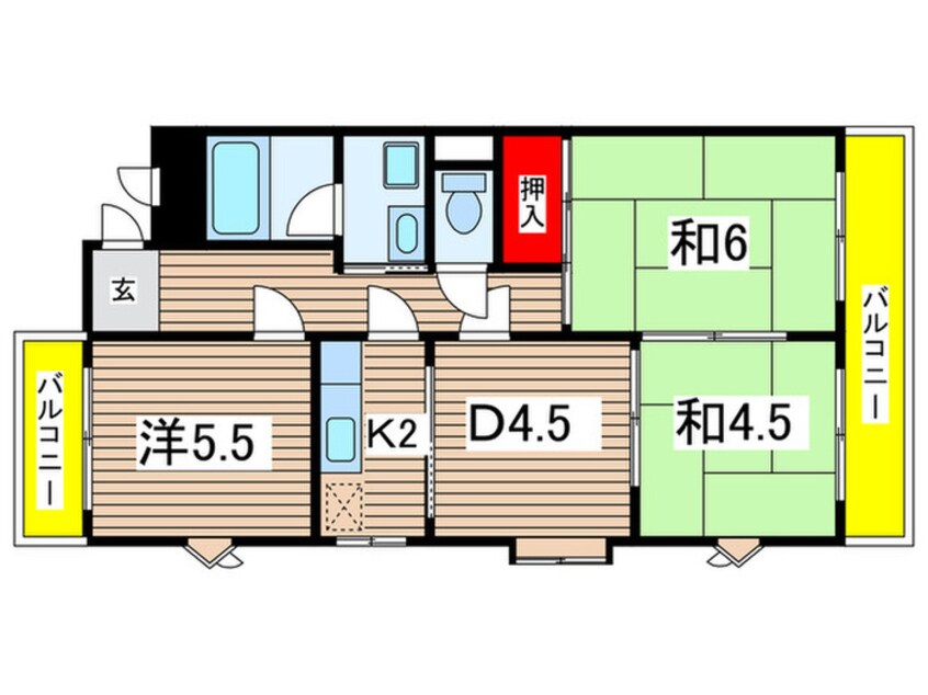 間取図 音聞ハイツ