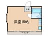 音聞ハイツ 1Rの間取り