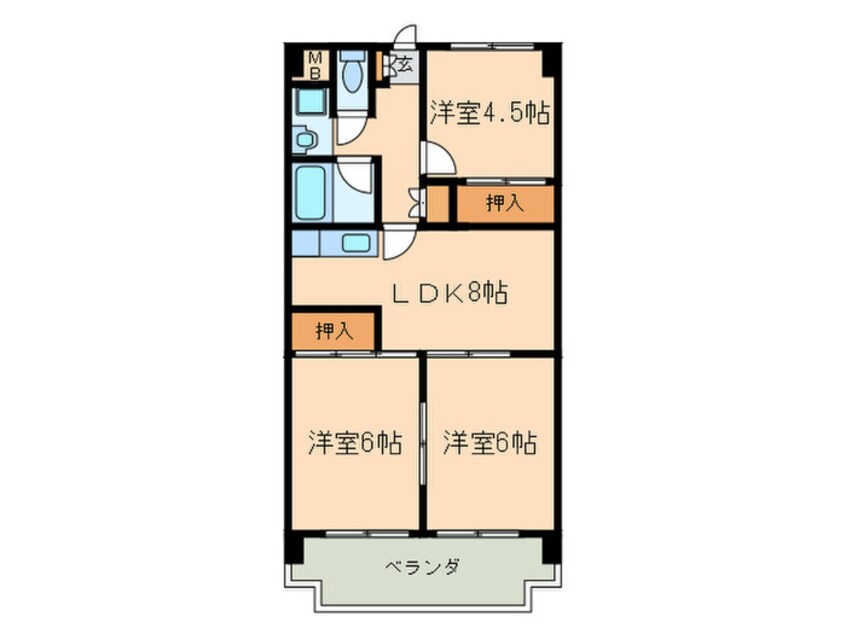 間取図 リバーハイツ新橋