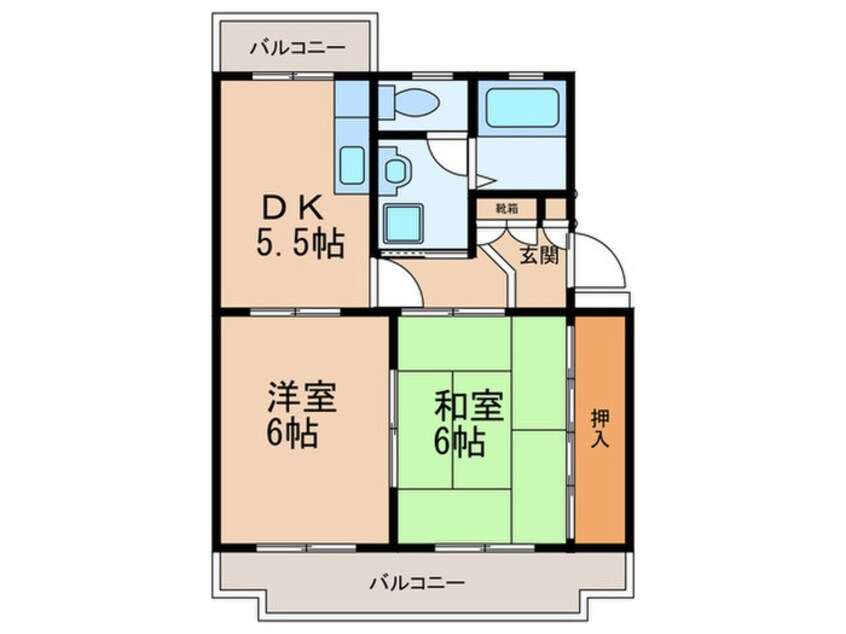 間取図 アベニュ－サンフラワ－