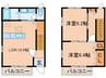 レジデンス比良出 2LDKの間取り
