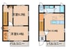 レジデンス比良出 2LDKの間取り