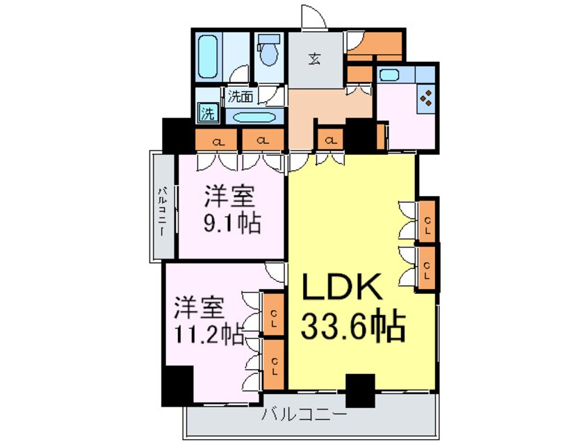 間取図 エルブ葵