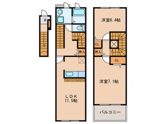間取図 ボンジュルネ