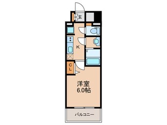 間取図 ﾃﾞｨｱﾚｲｼｬｽ矢場町(202)