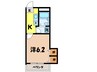 ｾﾋﾟｱﾊﾟﾚｽTAKEMI 1Kの間取り