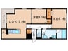 ガーデンテラス 2LDKの間取り