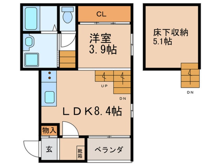 間取図 ハーモニーテラス鳴海