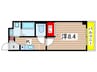 セントラルハイツ名古屋 1Kの間取り