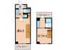 ア－デン春岡 1Kの間取り