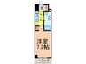 ア－デン春岡 1Kの間取り