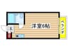 プレスイン駒場 1Rの間取り