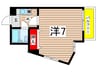 プレスイン駒場 1Rの間取り