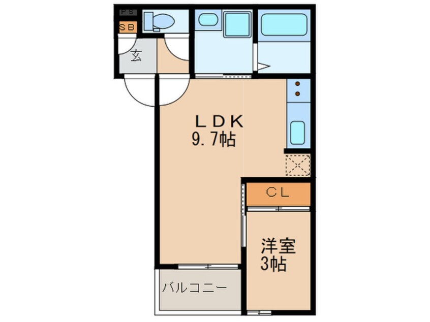 間取図 REGALEST リバーサイド新富