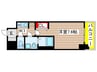 S-RESIDENCE葵 1Kの間取り