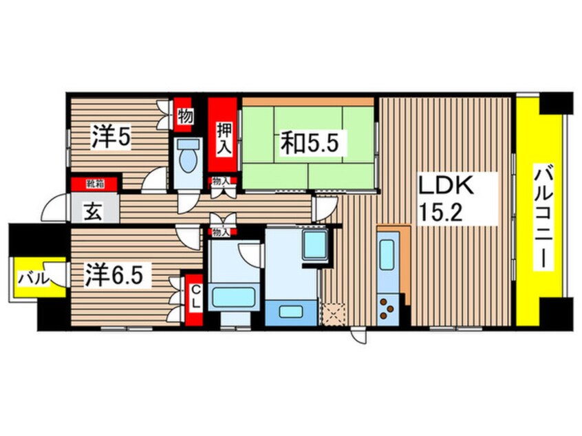 間取図 SS.FLAT桜山