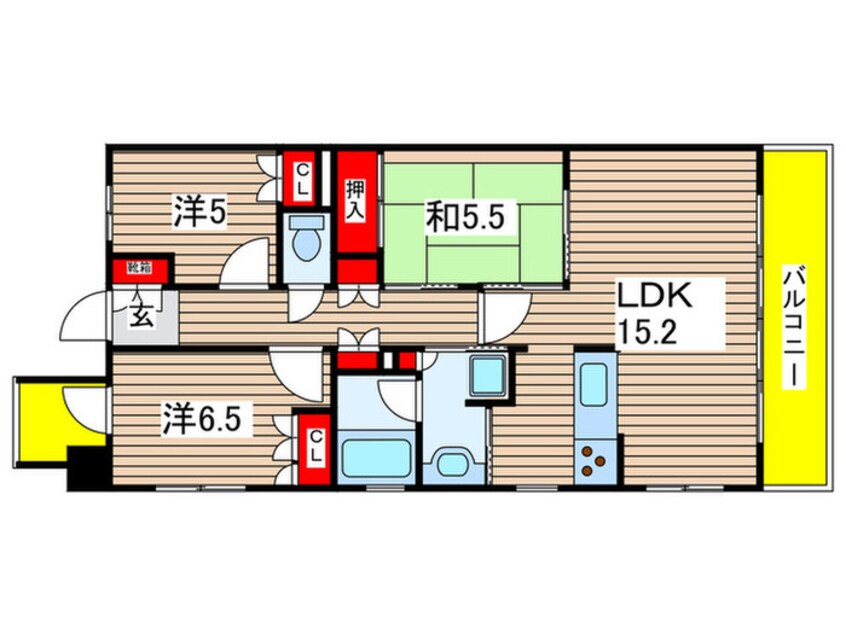 間取図 SS.FLAT桜山