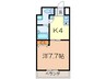 T′sDream名駅 1Kの間取り
