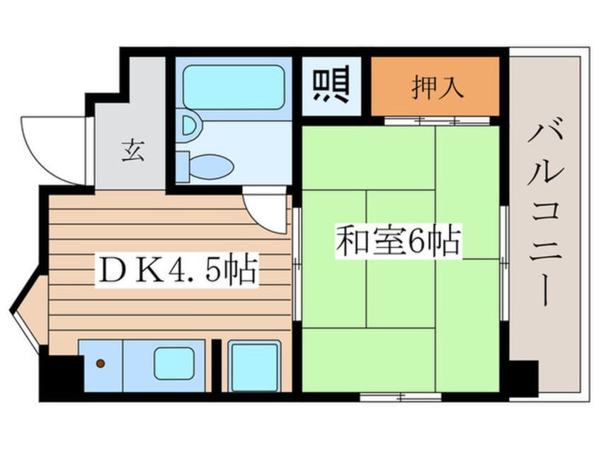 間取図 キャッスルミニ松園