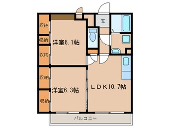 間取図 ルミエールあさひ