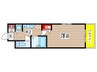 DAITOKU 1Kの間取り