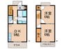 プレザント柳 2DKの間取り