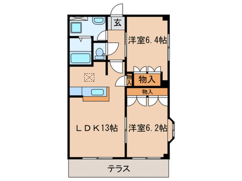 間取図 サウスビュー