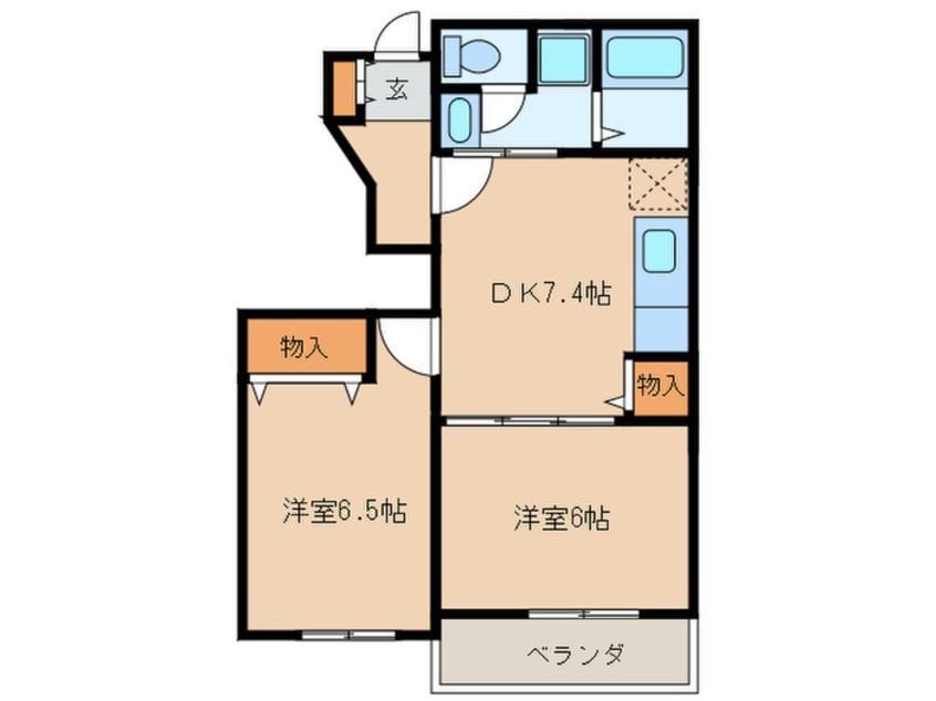 間取図 コーポすずらん