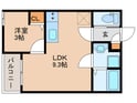 ＲＯＢＯＴＨＯＵＳＥ守山Ｂ棟の間取図