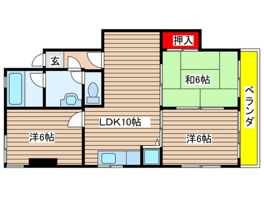 間取図 メープルコート