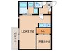 Ｇｒａｎｄｔｉｃ　小幡 1LDKの間取り