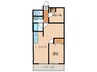 Ｋｓｑｕａｒｅサウス 2LDKの間取り