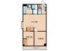 チサンマンション一社（701） 2LDKの間取り