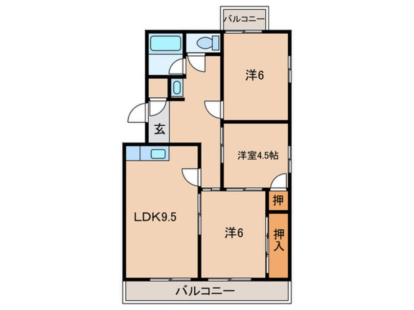 間取図 マンション武峰