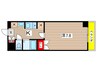 ST PLAZA TOHATA 1Kの間取り