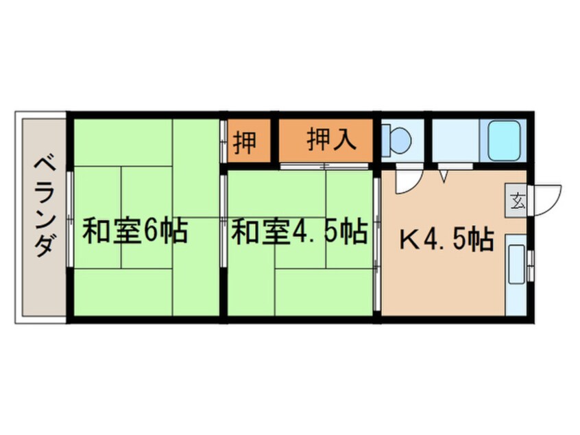 間取図 コ－ポ伊藤