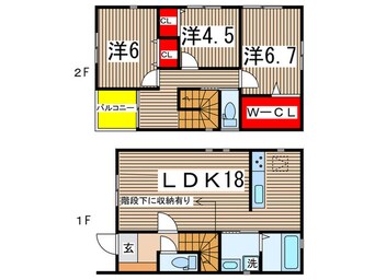 間取図 川名本町１丁目A棟